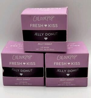 ColourPop Fresh Kiss Lip Mask Jelly Donut Lot Of 3 Boxes Imperfect Boxes